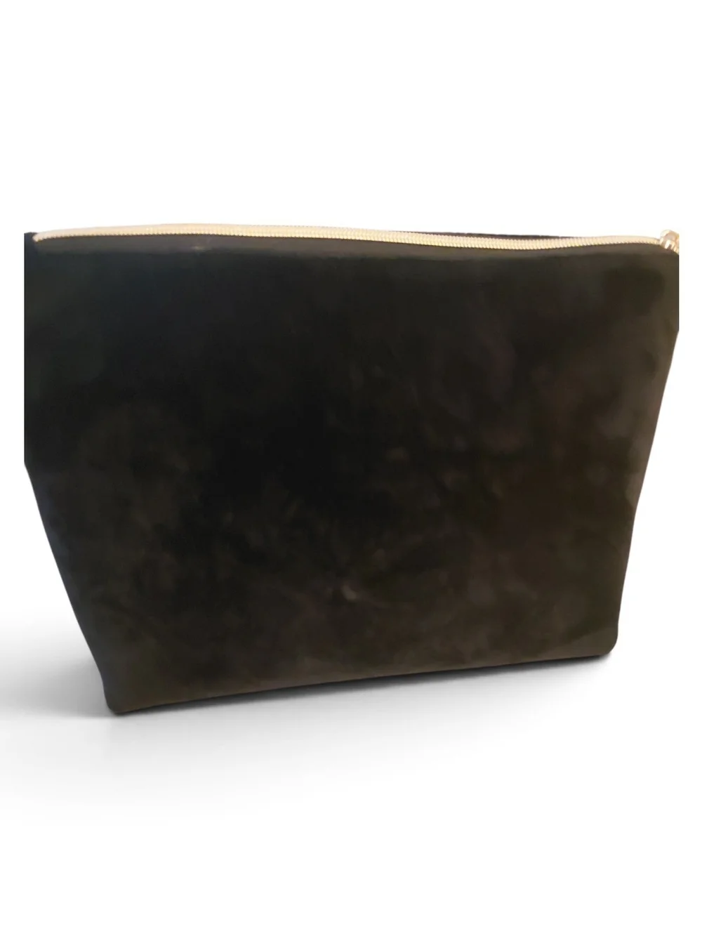 Juicy Couture Black Velour Buckle Cosmetic Bag